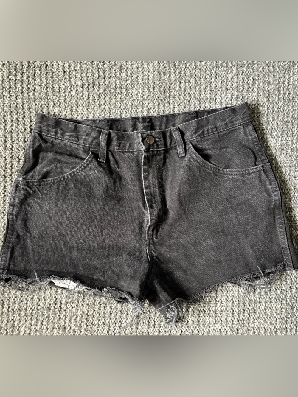Women's High-Rise Black Shorts
